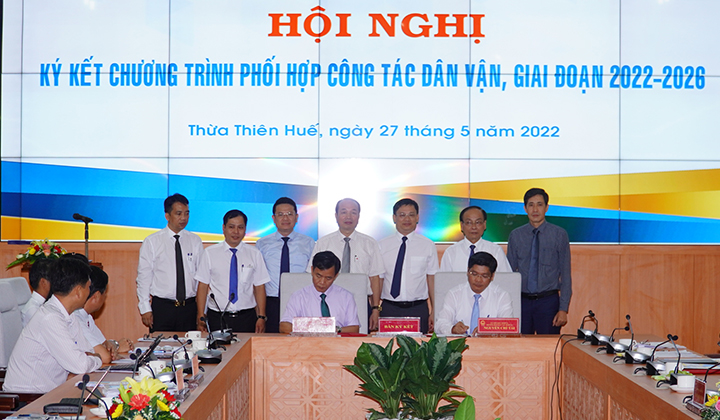 Ký kết Chương trình phối hợp công tác giai đoạn 2022 - 2026