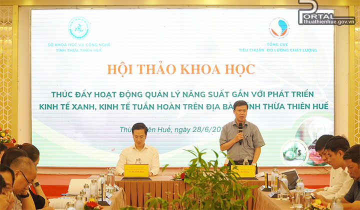 TS Hồ Thắng, Giám đốc Sở KH&CN phát biểu tại hội thảo