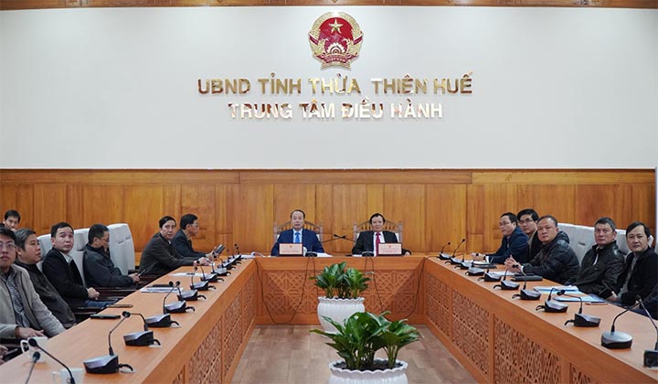 Tại điểm cầu trực tuyến tỉnh Thừa Thiên Huế