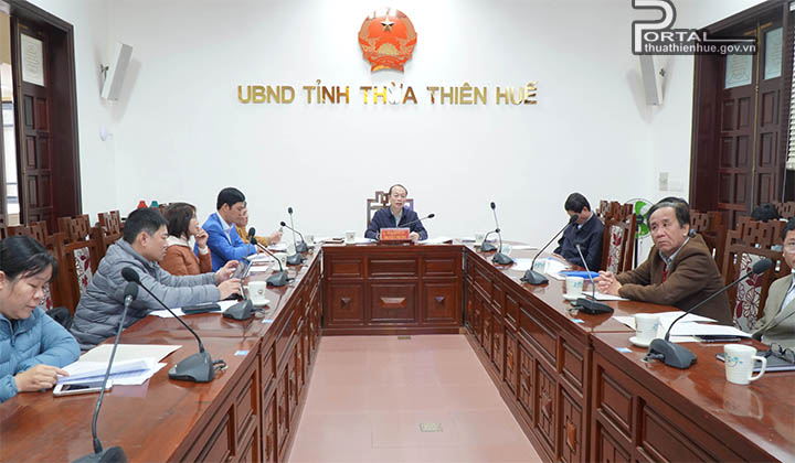 Tại điểm cầu trực tuyến tỉnh Thừa Thiên Huế