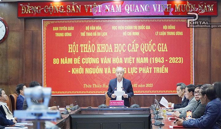 Phó Bí thư Thường trực Tỉnh ủy Phan Ngọc Thọ phát biểu tại hội thảo