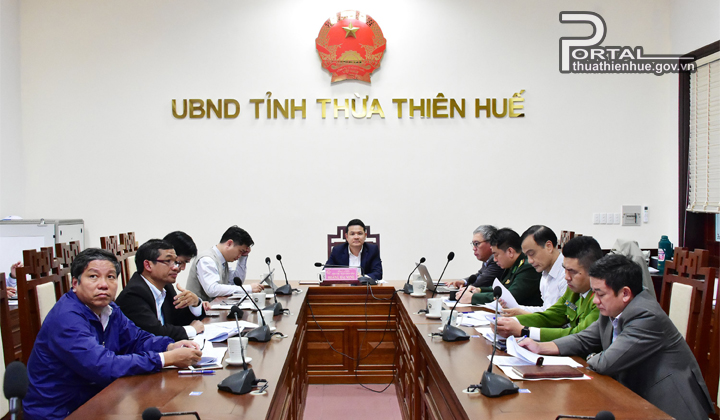 Phó Chủ tịch UBND tỉnh Hoàng Hải Minh chủ trì tại điểm cầu tỉnh Thừa Thiên Huế