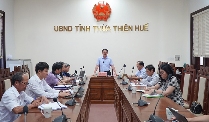 UVTV Tỉnh ủy - Phó Chủ tịch UBND tỉnh Nguyễn Thanh Bình phát biểu chỉ đạo tại cuộc họp