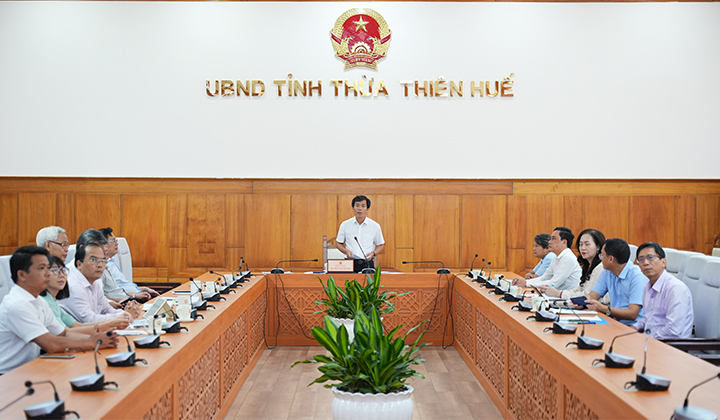 Chủ tịch UBND tỉnh Nguyễn Văn Phương phát biểu tại Hội nghị