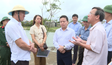 Cơ quan chức năng báo cáo quá trình vận hành thoát lũ trên địa bàn huyện