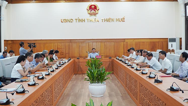 Tại điểm cầu trực tuyến tỉnh Thừa Thiên Huế