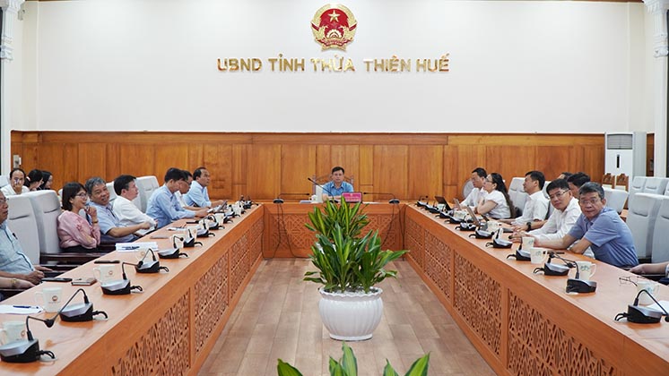 Tại điểm cầu trực tuyến tỉnh Thừa Thiên Huế