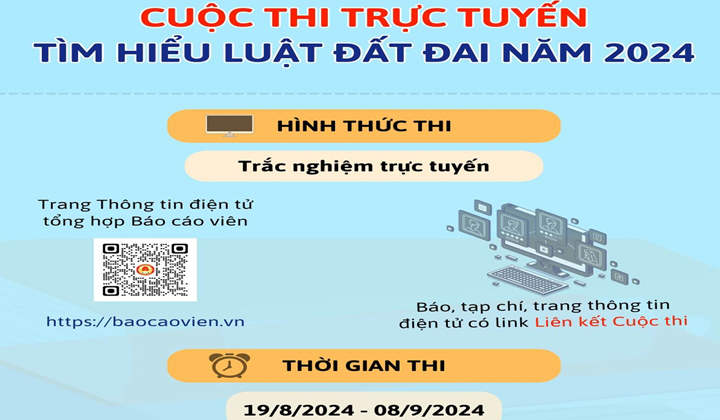 Thời gian diễn ra Cuộc thi từ ngày 19/8/2024 đến hết ngày 08/9/2024