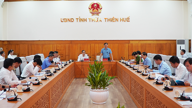 Phó Chủ tịch Thường trực UBND tỉnh Nguyễn Thanh Bình phát biểu tại hội nghị